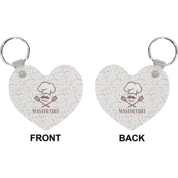 Master Chef Heart Keychain (Front + Back)