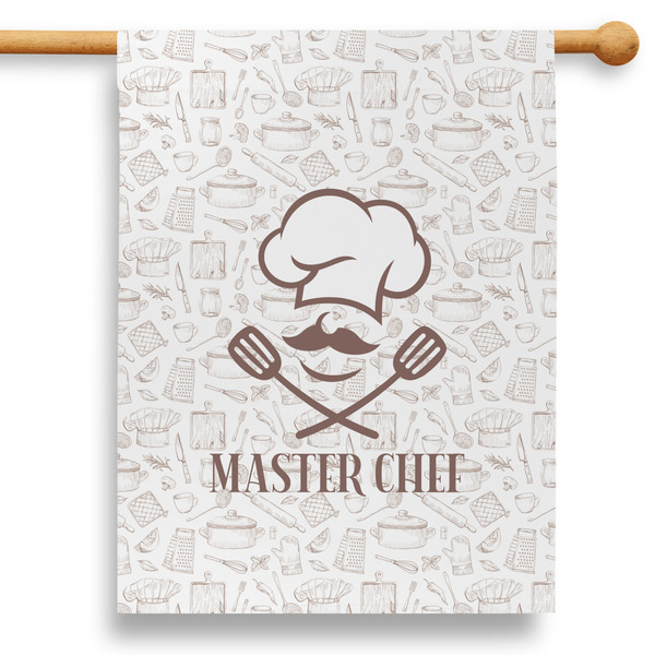 Custom Master Chef 28" House Flag (Personalized)