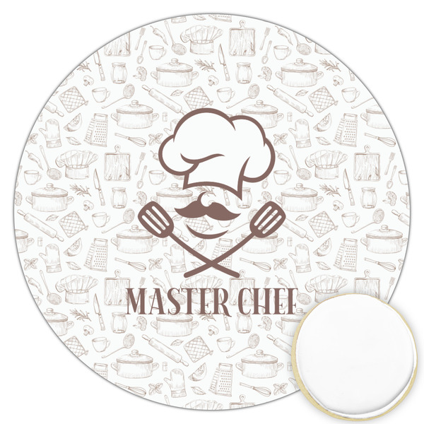 Custom Master Chef Printed Cookie Topper - 3.25" (Personalized)
