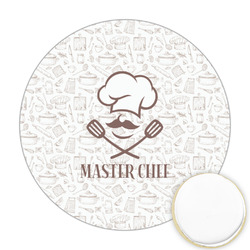 Master Chef Printed Cookie Topper - Round (Personalized)