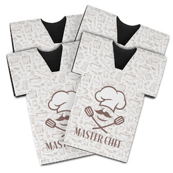 Master Chef Jersey Bottle Cooler - Set of 4 (Personalized)