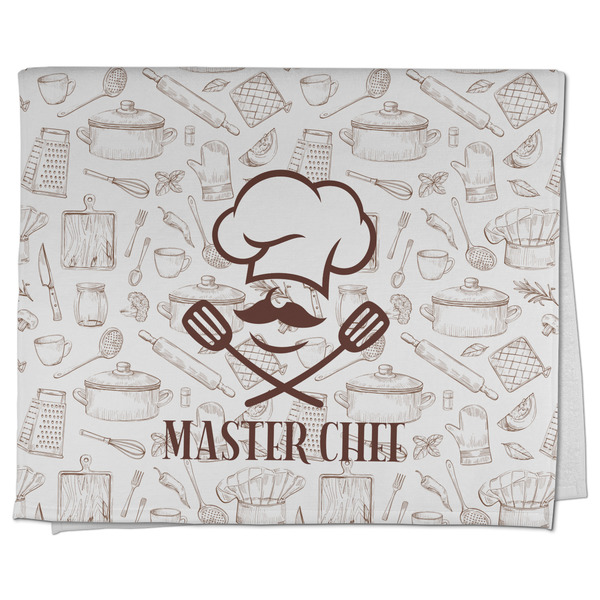 Custom Master Chef Kitchen Towel - Poly Cotton w/ Name or Text