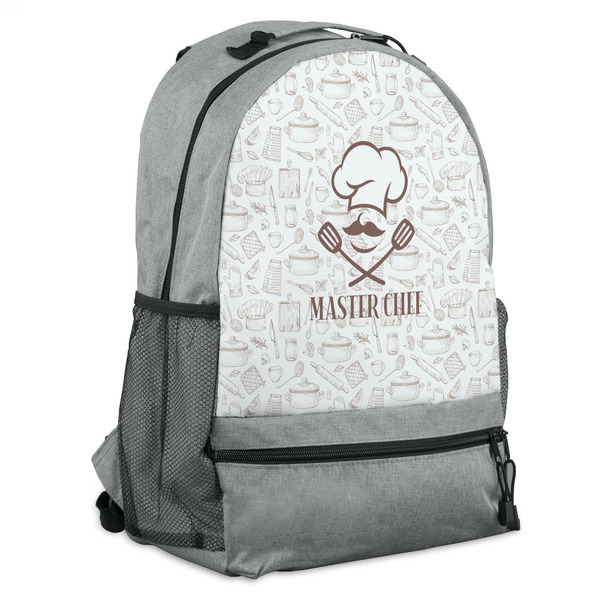 Custom Master Chef Backpack - Grey (Personalized)