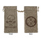 Master Chef Large Burlap Gift Bag - Front & Back (Personalized)