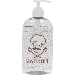 Master Chef Plastic Soap / Lotion Dispenser (16 oz - Large - White) (Personalized)