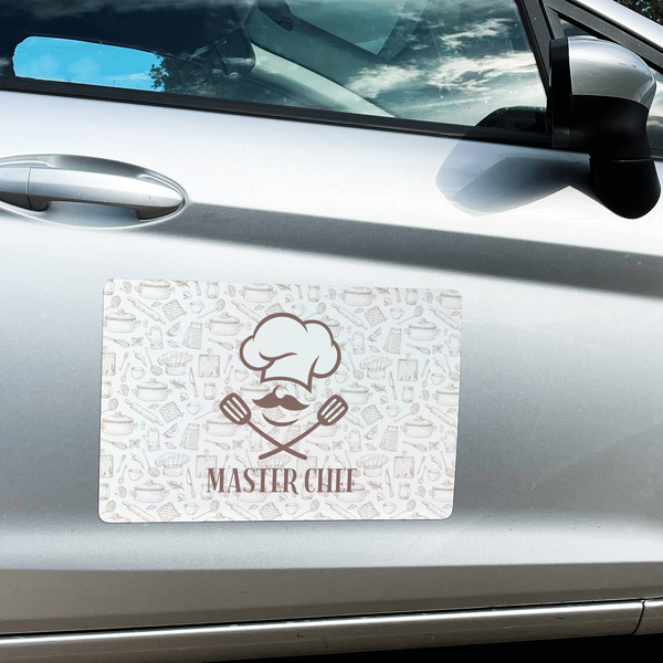Master Chef Large Rectangle Car Magnets- In Context