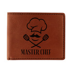 Master Chef Leatherette Bifold Wallet - Single Sided (Personalized)