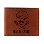 Master Chef Leatherette Bifold Wallet (Personalized)