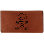 Master Chef Leatherette Checkbook Holder (Personalized)