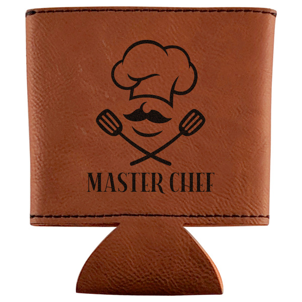 Custom Master Chef Leatherette Can Sleeve (Personalized)