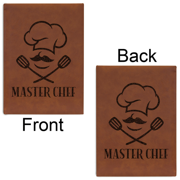 Master Chef Leatherette Journals - Large - Double Sided - Front & Back View