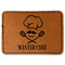 Master Chef Faux Leather Iron On Patch - Rectangle (Personalized)