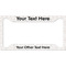 Master Chef License Plate Frame - Style A