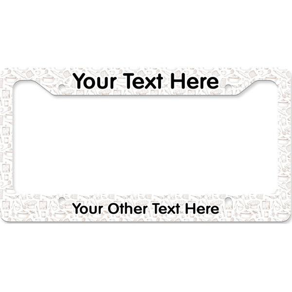 Custom Master Chef License Plate Frame - Style B (Personalized)