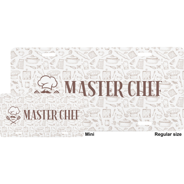 Master Chef License Plate (Sizes) Four Holes