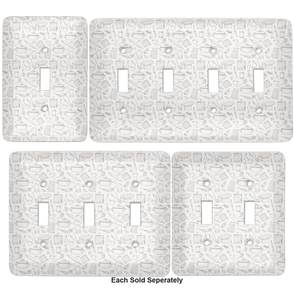 Master Chef Light Switch Covers all sizes