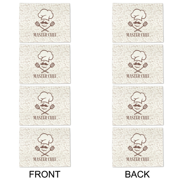 Master Chef Linen Placemat - APPROVAL Set of 4 (double sided)