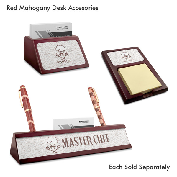 Master Chef Mahogany Desk Accessories