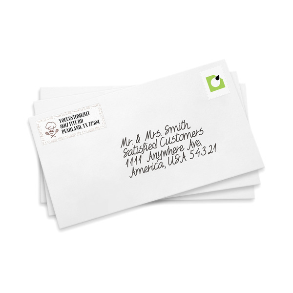 Master Chef Mailing Label on Envelopes