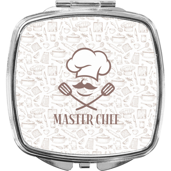 Custom Master Chef Compact Makeup Mirror w/ Name or Text