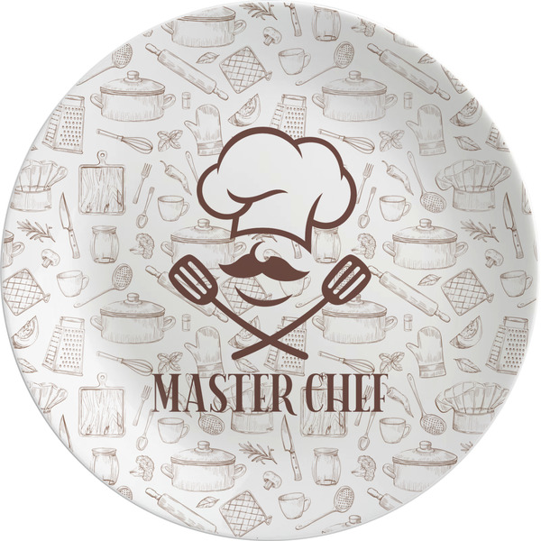 Custom Master Chef Melamine Salad Plate - 8" (Personalized)
