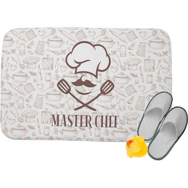 Custom Master Chef Memory Foam Bath Mat - 24"x17" w/ Name or Text
