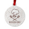Master Chef Metal Ball Ornament - Front