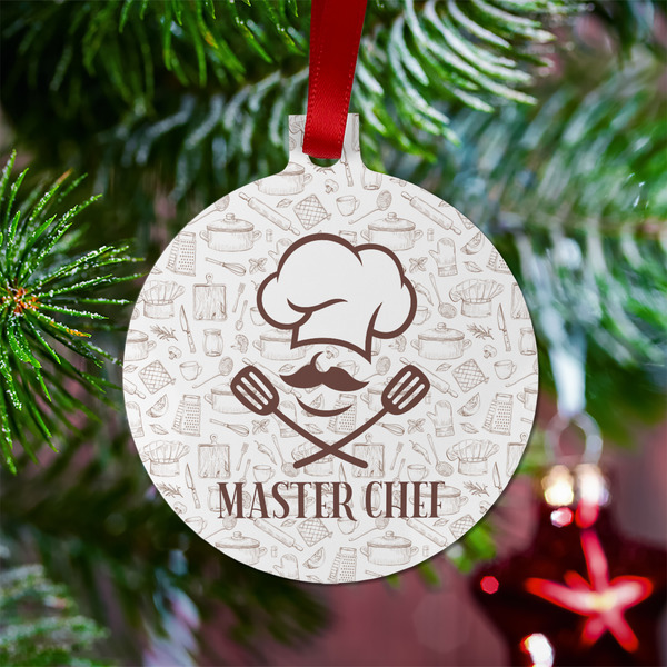 Master Chef Metal Ball Ornament - Lifestyle