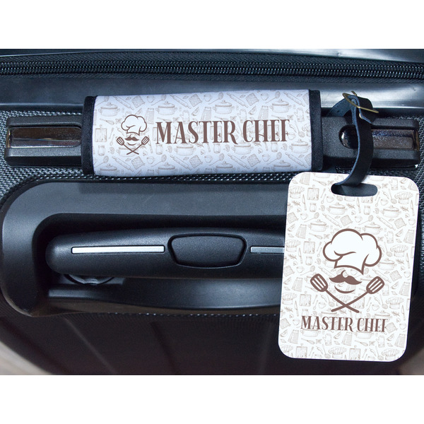 Master Chef Metal Luggage Tag & Handle Wrap - In Context