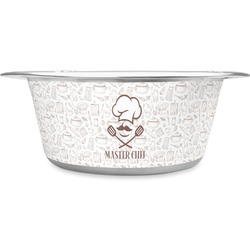 Master Chef Stainless Steel Dog Bowl - Medium (Personalized)