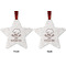 Master Chef Metal Star Ornament - Front and Back