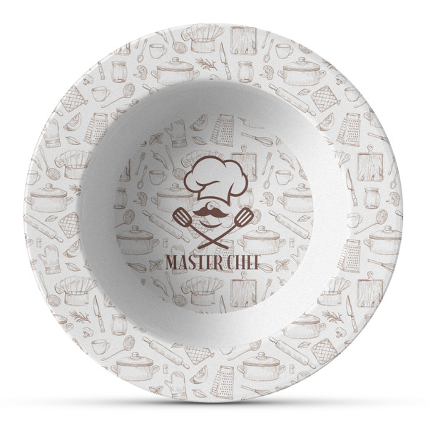 Custom Master Chef Plastic Bowl - Microwave Safe - Composite Polymer (Personalized)