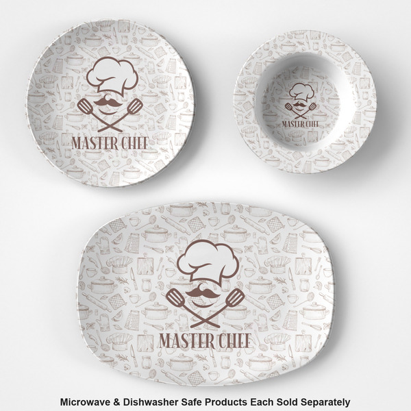 Master Chef Microwave & Dishwasher Safe CP Plastic Dishware - Group