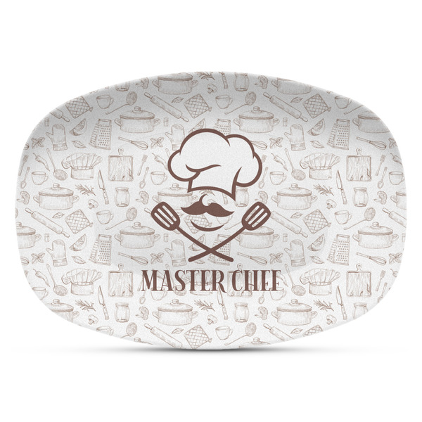 Custom Master Chef Plastic Platter - Microwave & Oven Safe Composite Polymer (Personalized)