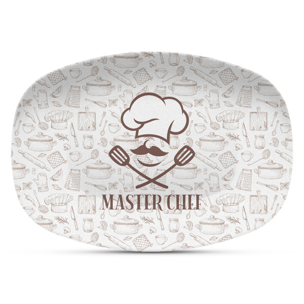 Custom Master Chef Plastic Platter - Microwave & Oven Safe Composite Polymer (Personalized)