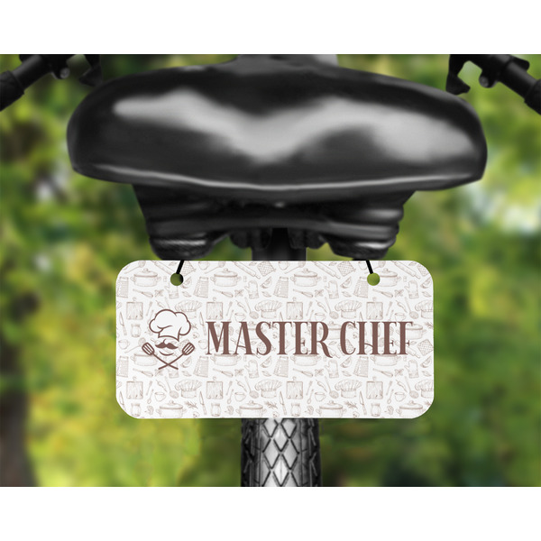 Master Chef Mini License Plate on Bicycle - LIFESTYLE Two holes