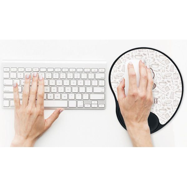 Master Chef Mouse Pad with Wrist Rest - LIFESYTLE 2 (in use)