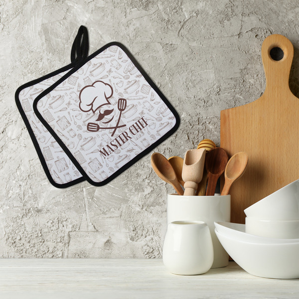 Master Chef Neoprene Pot Holder - Set of 2  LIFESTYLE
