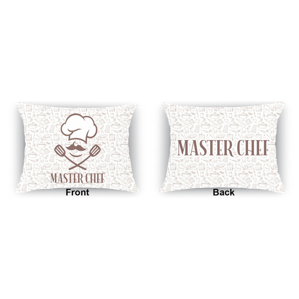 Master Chef Outdoor Rectangular Throw Pillow (Front and Back)
