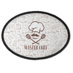 Master Chef Iron On Oval Patch w/ Name or Text