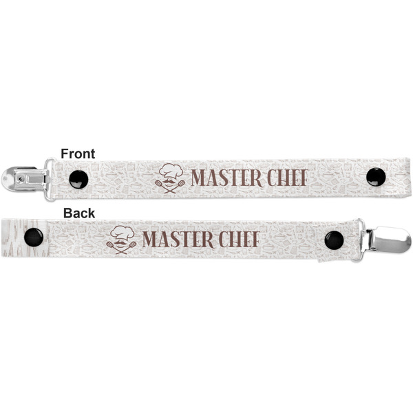 Master Chef Pacifier Clip - Front and Back