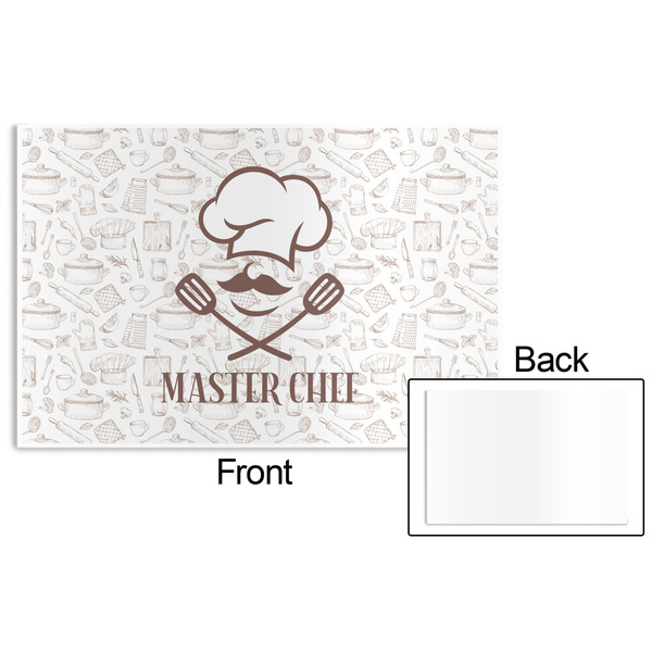 Master Chef Disposable Paper Placemat - Front & Back