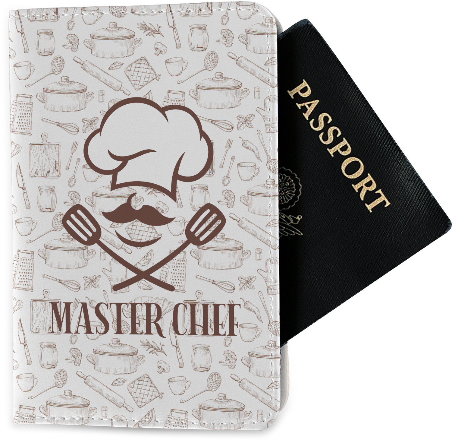 Custom Master Chef Passport Holder - Fabric w/ Name or Text