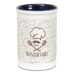Master Chef Ceramic Pencil Holders - Blue