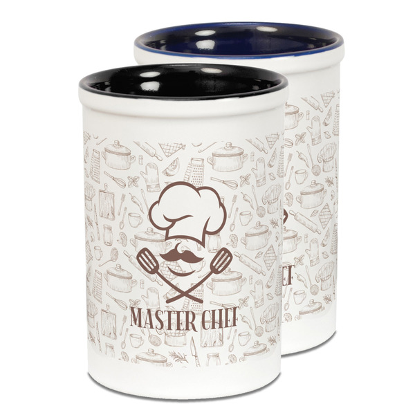 Custom Master Chef Ceramic Pencil Holder - Large