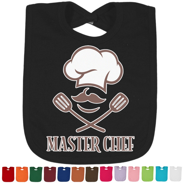 Custom Master Chef Cotton Baby Bib (Personalized)