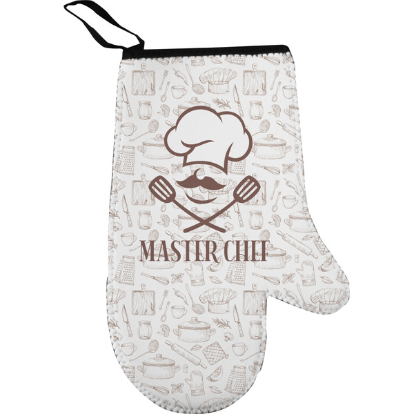 Custom Master Chef Right Oven Mitt w/ Name or Text