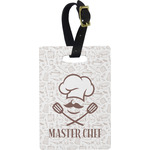 Master Chef Plastic Luggage Tag - Rectangular w/ Name or Text