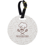 Master Chef Plastic Luggage Tag - Round (Personalized)