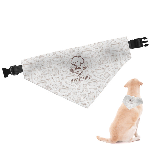Custom Master Chef Dog Bandana - Large w/ Name or Text